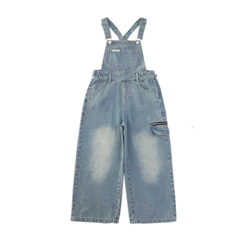 High Quality Children Bib Jeans Jumpsuit for Teenage Girl Casual Denim Suspender Overalls Kids Fashion Stylish Dungarees 5-14Y y250807