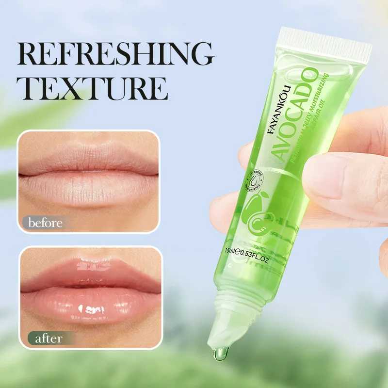 1/2/3pcs Avocado Moisturizing Lip Oil Cream Plump Lips Lotion Hydrating Lipstick Lip Balm Beauty Lips Plumper Skin CareXJ250807