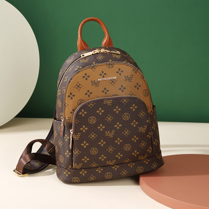 MKF designer bag free shipping Light luxury high-quality backpack fashionable Large capacity casual versatile vintage handbag for women