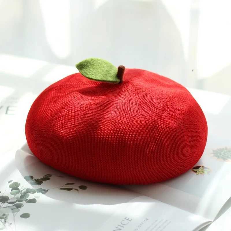 ute Autumn Beret C For Women Funny Little Orange Female Painters Hat Summer Breathable Solid Designeonnets C Gift XJ250807