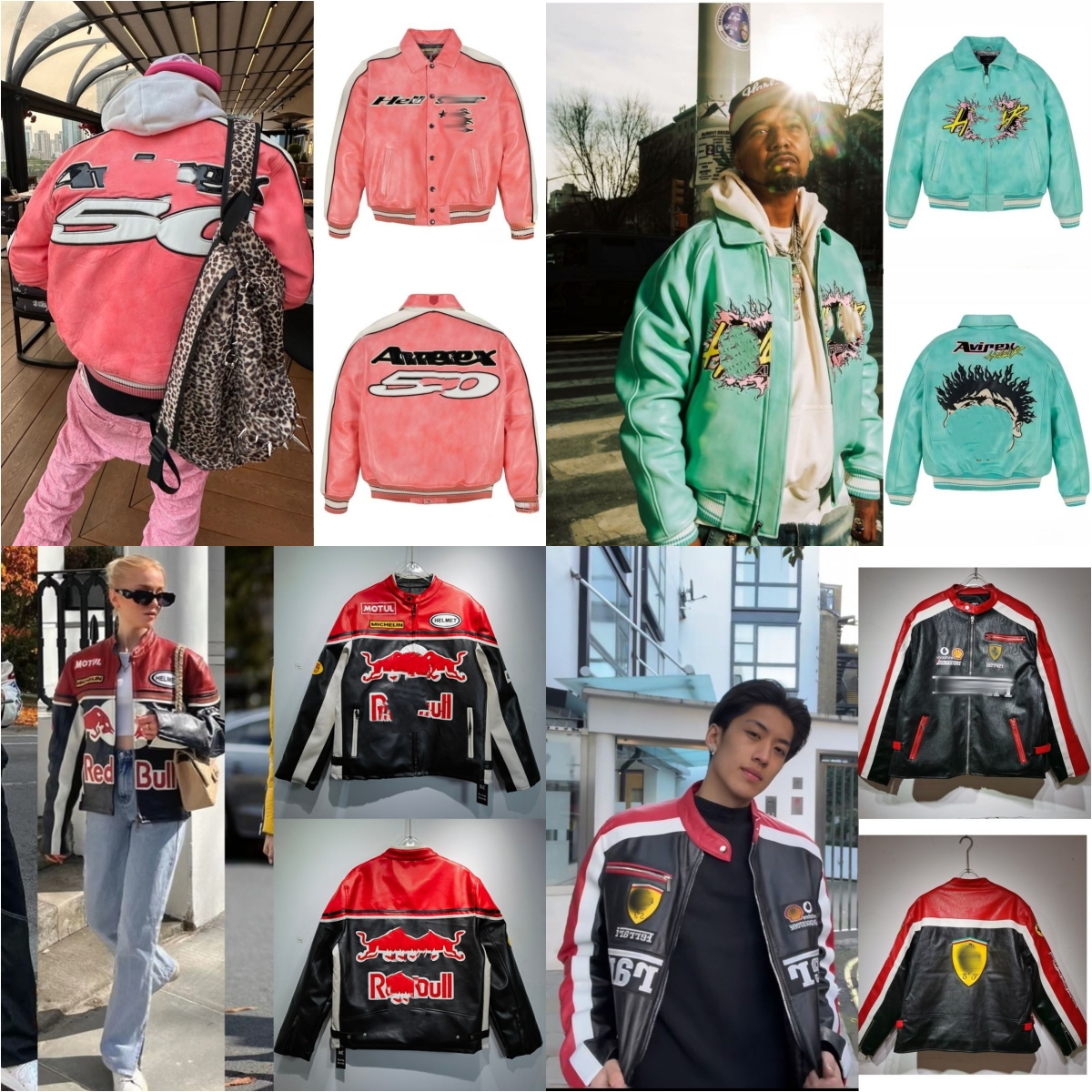 Men's Jackets Real Leather Jacket F1 Racing Suits Classic Vintage Basketball Daily Coat Retro Embroidered Logo Team Series Motorcycle Suit F1 Jackets AA