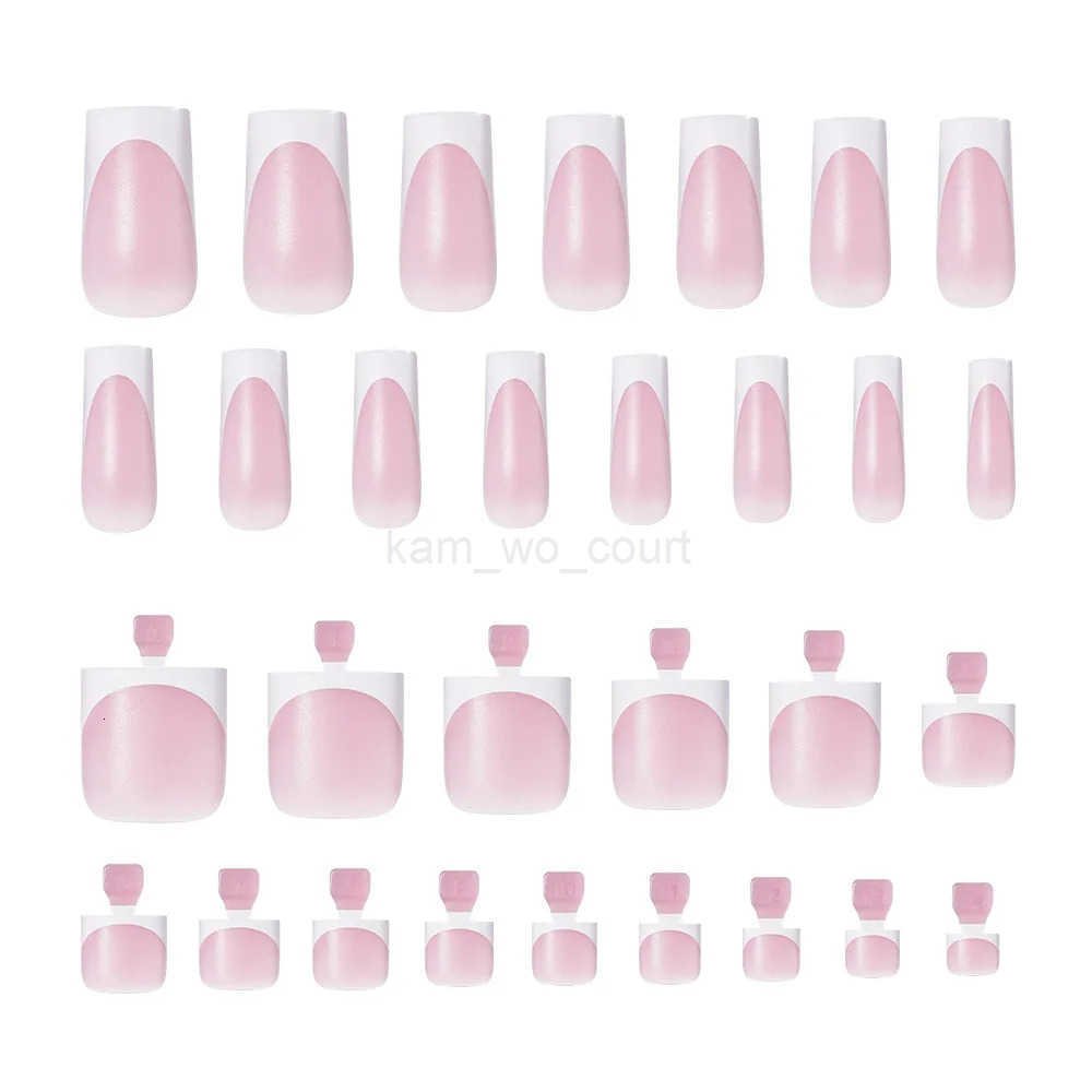Nailpop French Press On Nails Hands Feet Set 60pcs Summer Must Have Matte Full Cover Super Fit Natural Look Reusable Fake Nail M250807