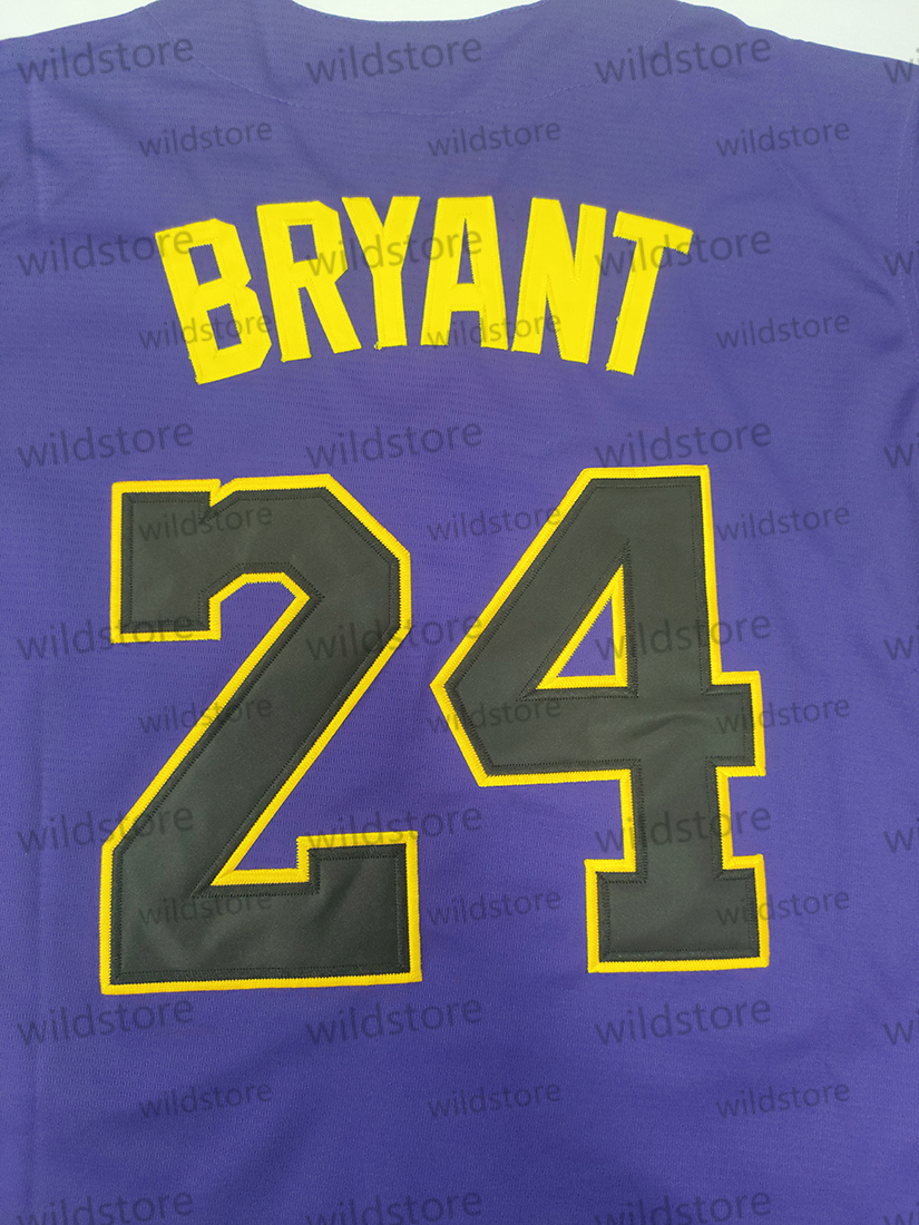 In Stock 8-24 BRYANT Baseball Jerseys Sweatshirt - Embroidered Stitched Jerseys Breathable Slight Stretch Polyester