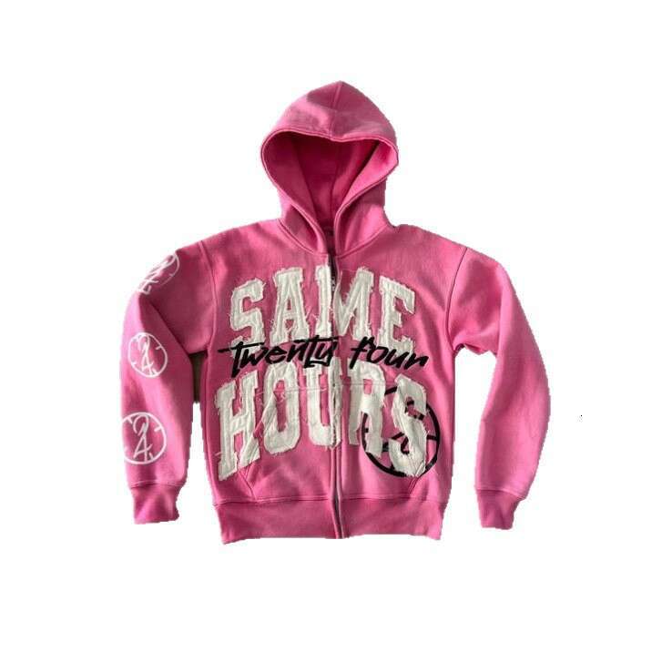 2024 Letter Trendy Brand Hooded Sweatshirt Autumn Winter New TEMU Hoodie