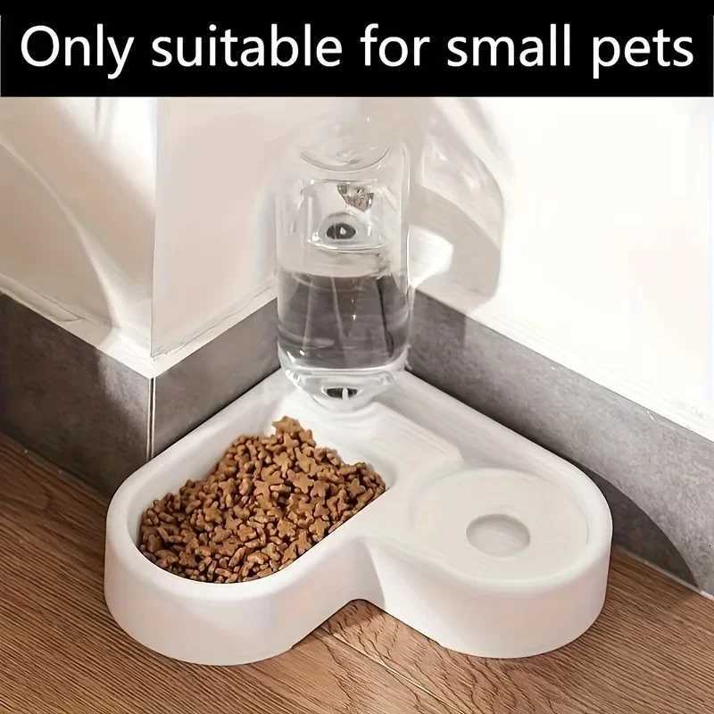 1PC Pet food bowl cat and dog two-in-one automatic pet feeder automatic watering convenient food and water dispenser Y250806