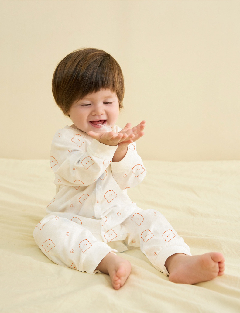 Baby Cotton Onesie - Spring & Autumn Seasonal Home Wear