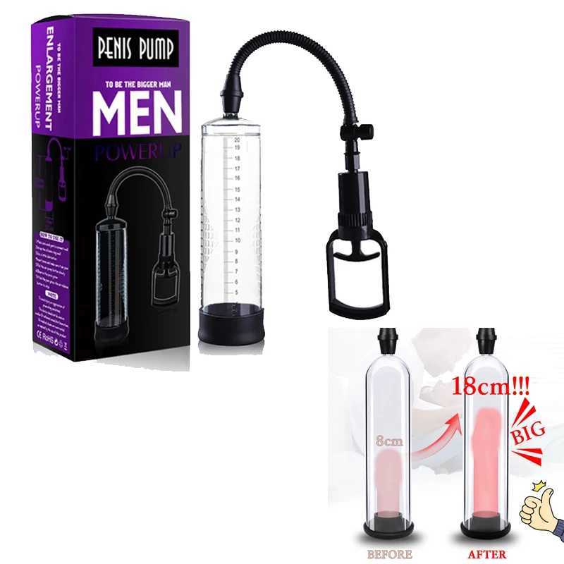Men Penis Pump Vacuum for Penis Enlargement Male Enhancement Erection Cock Pump Masturbator Penis Trainer Sex Toys W250807