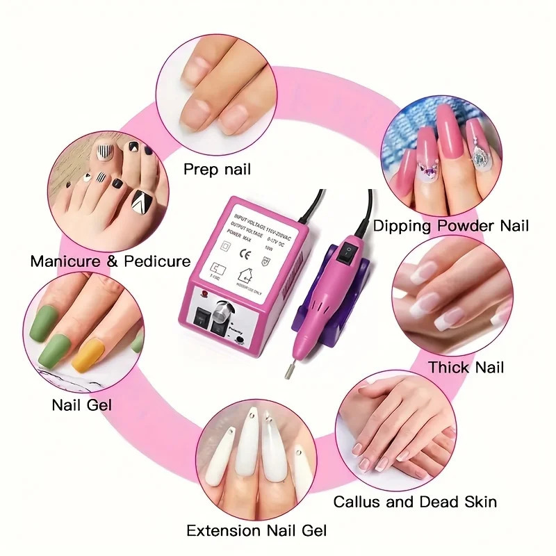 LINMANDA 20000 RPM Manicure Drill Machine Set Electric Nail Drill Machine Gel Polish Remover Portable Nail Polisher Equipment 250807