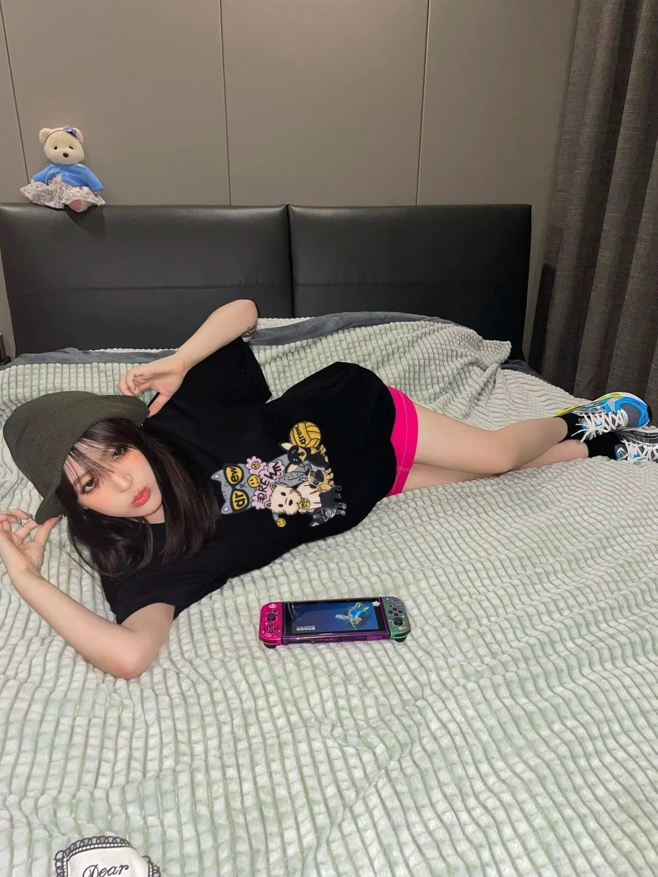 Drew House New Mens Clothing cartoon print T shirt men's and women's printed loose short sleeve T-shirt Designer luxury