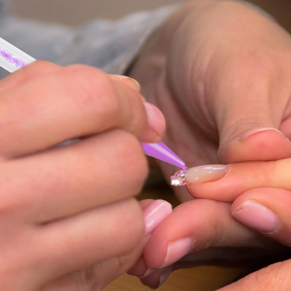 Double Head Nail Art Diamond Embroidery Drill Dot Painting Point Pen With Box Rhinestone Picker Wax Pencil Crystal Handle Tool 250805