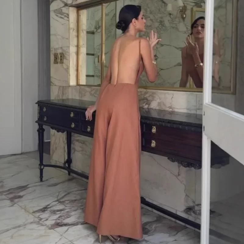 Slimming High Waist Wide Leg Pants Womens Jumpsuit Fashionable Versatile Girl Spring Summer Arrival AE Stock 250807