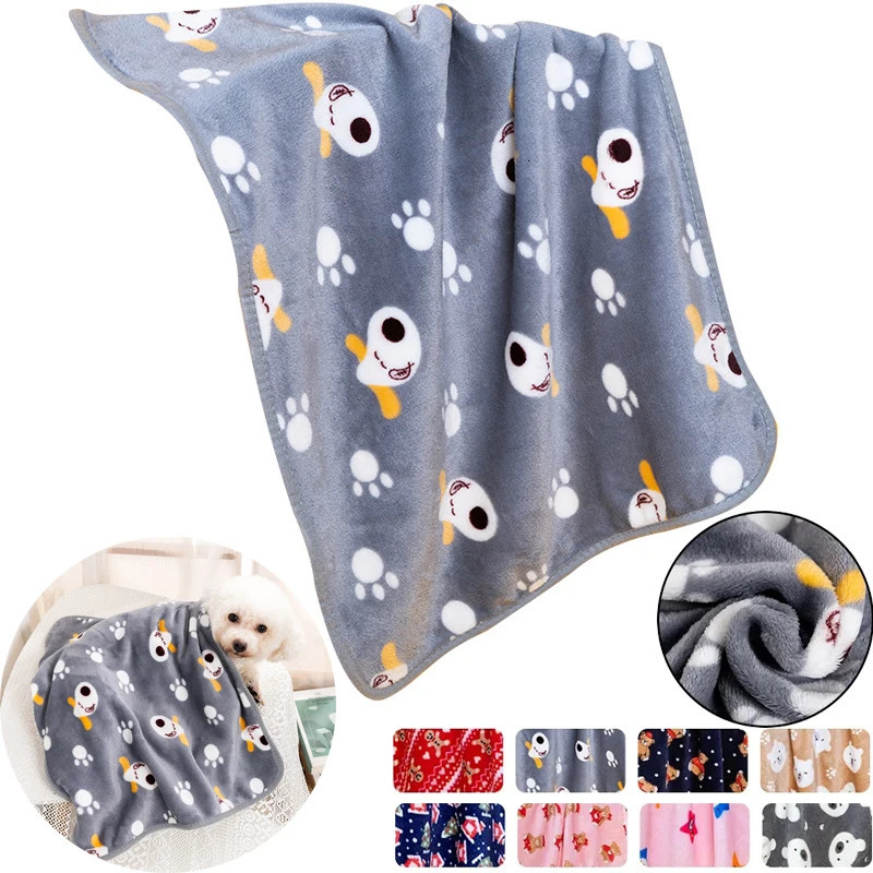 Soft Fluffy Pet Blanket Winter Warm Dog Blanket Cute Pet Bed Sheet Warm and Comfortable Cat and Dog Cushion Blanket Pet Supplies 250804