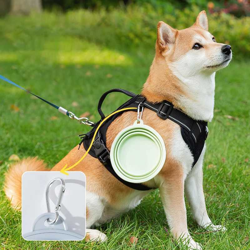 350/650/1000ml Dog Bowl Collapsible Silicone Feeder Dish Bowl Portable Large Capacity Puppy Water Food Container Travel Y250806