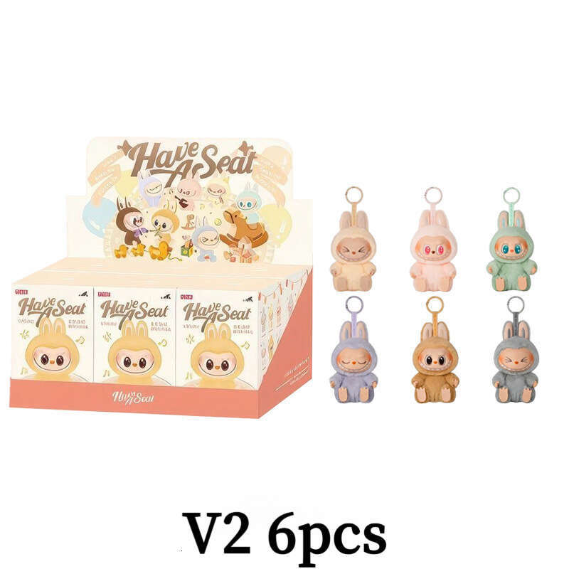 labubu High Quality Replica Blind Box Labubus Keychain Backpack Decoration Kawaii Kids Toys Surprise Christmas Gift Mystery Box labubudoll