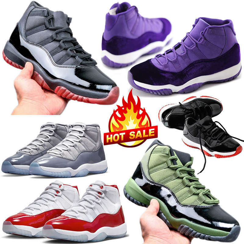 Purple Rain designer 11 men basketball shoes 11s women Coldest In The Game Cherry Cool Grey Bred Velvet Pink Gamma Blue Igloo mens trainers outdoors sports sneakers