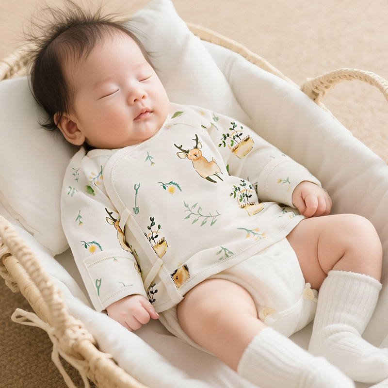 Baby Cotton All-Season Breathable One-Piece Romper