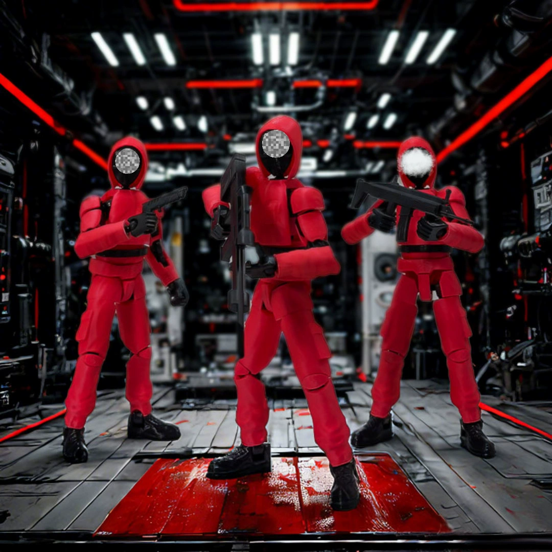 Movie - themed Peripherals: Authentic Articulated Little Red Figures