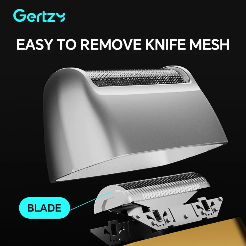 Electric Foil and Bald Shavers Men Blade with Rechargeable Beard Shaver 250805