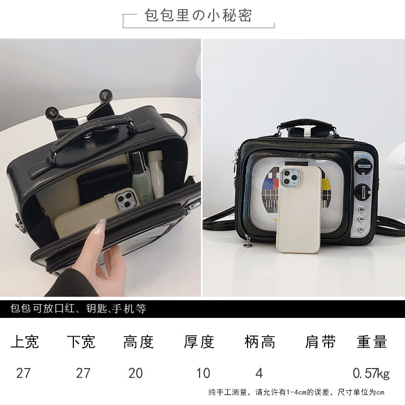 Free shipping designer 2025 New Women Bag Japanese Style Small Capacity Pain Bag Large Capacity Retro TV Shoulder Bag Trendy Backpack