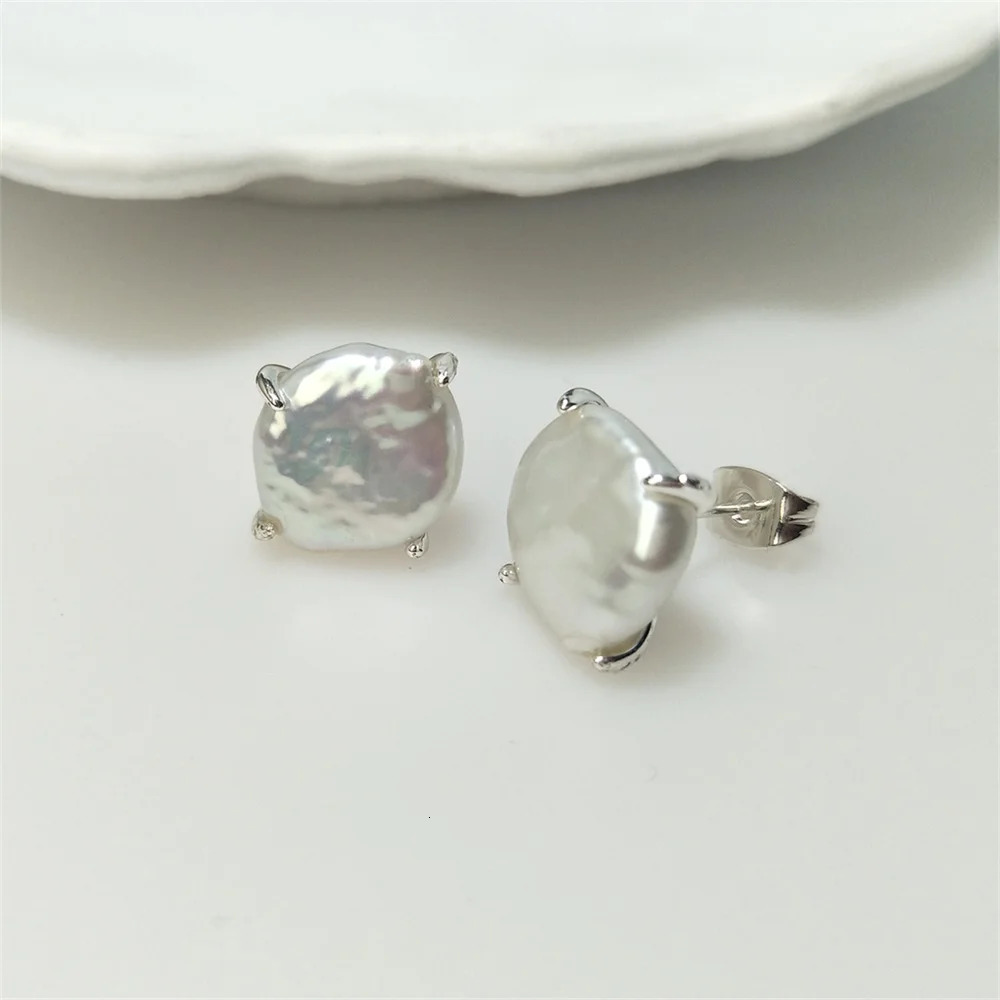 1Pair Of Freshwater Pearl Earrings High Quality Golden/Silver Plated Jewelry For Mothers Day Gifts ER0012 250805