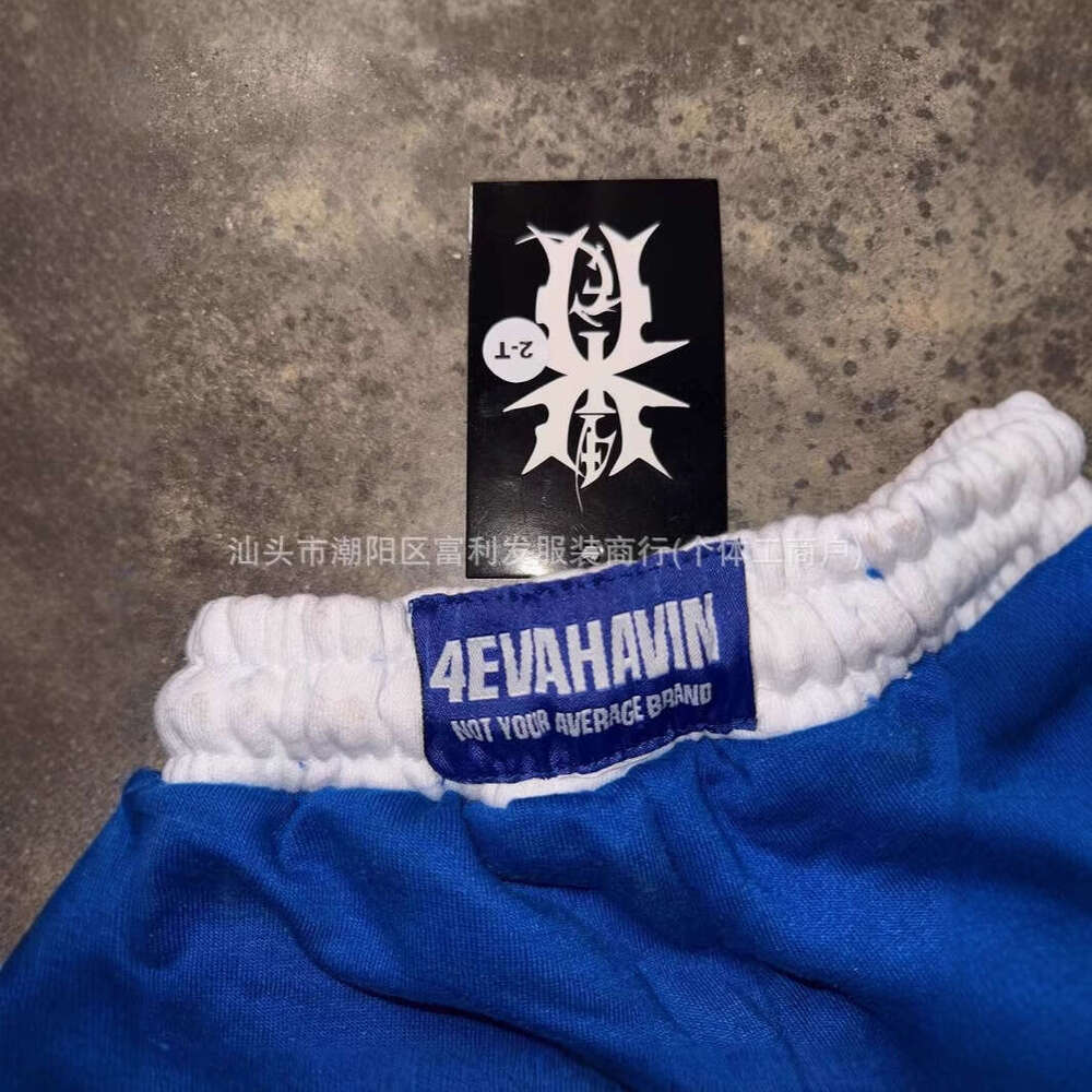 2025 Summer New American Style Washed Fashion Embroidered Trendy Shorts Loose Casual Waist Drawstring Pants