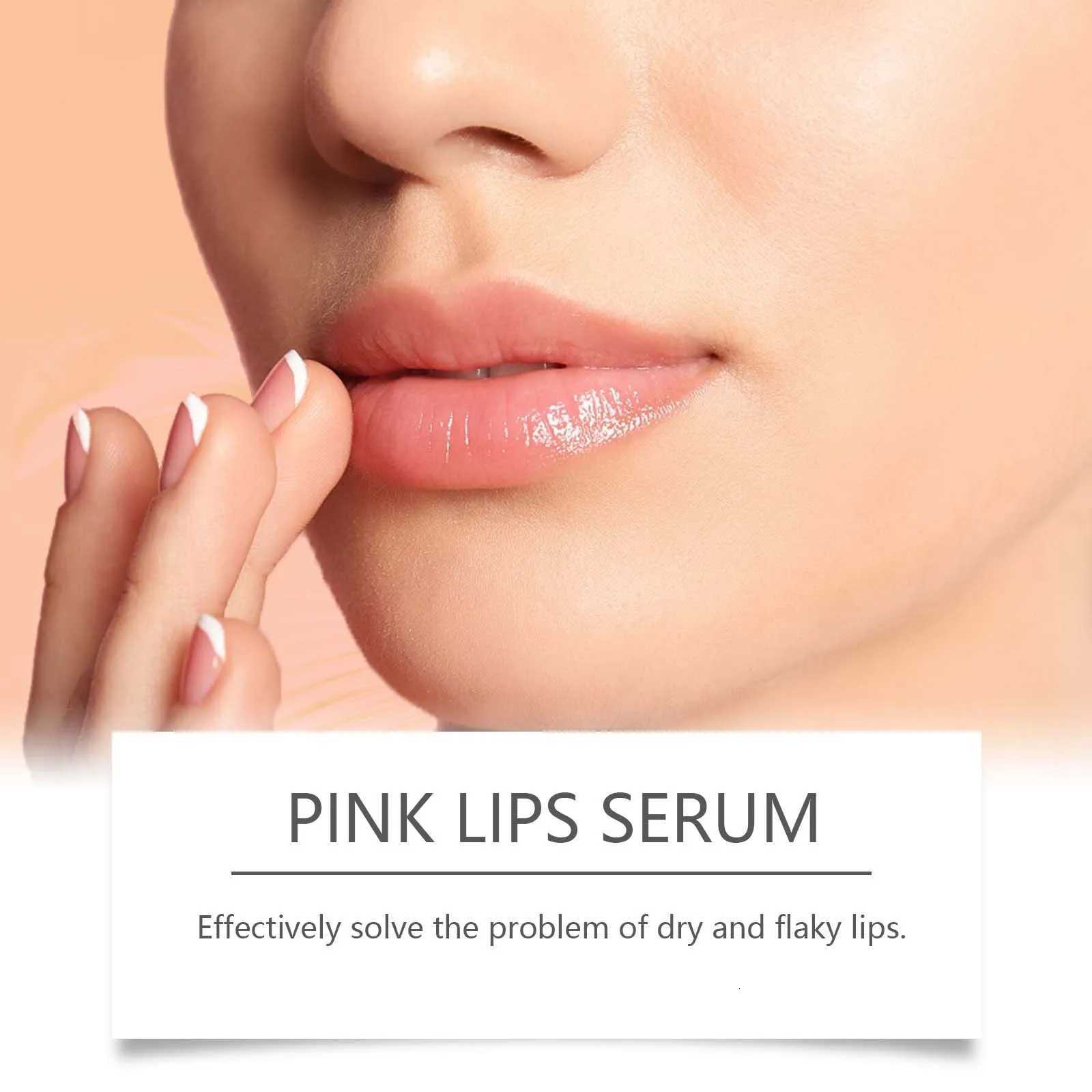 EELHOE Pink Lip Serum Plumper Lip Lightening for Dark Lips Deep Hydration Lip Pigment Melanin Removal Repair Lip Gloss EssenceXJ250807