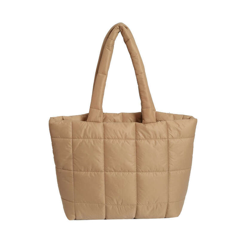 Shoulder Bag Light And Soft Bag Trendy Niche Design Checkered Soft Tote Bag For Women Handheld And Shoulder Fashionable Cotton Bag Large Ca