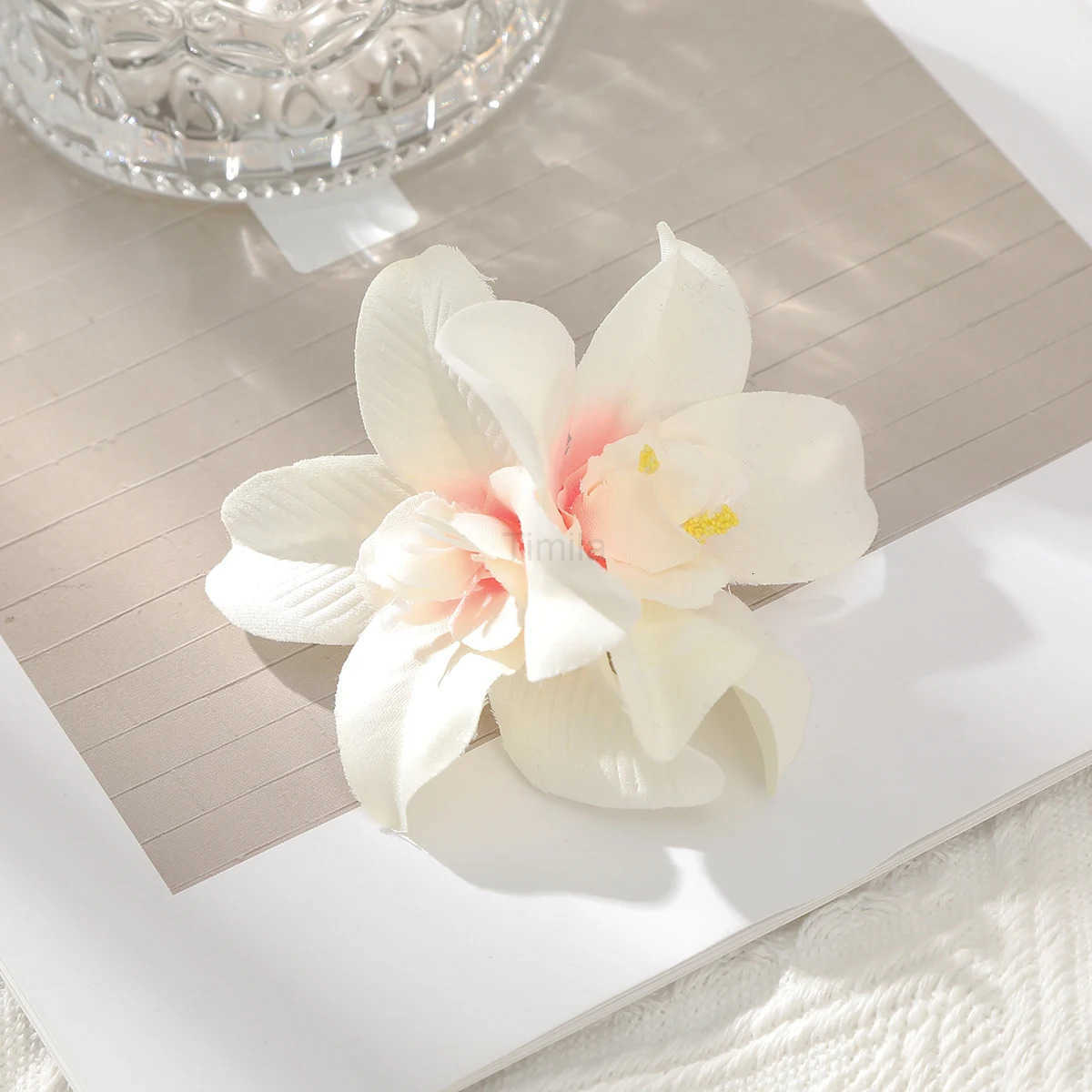 Elegant Bohemian Flower Small Hair Clips Faux Flower Side Pins Hairpin Vacation Beach Hair Accessories for Women U250807