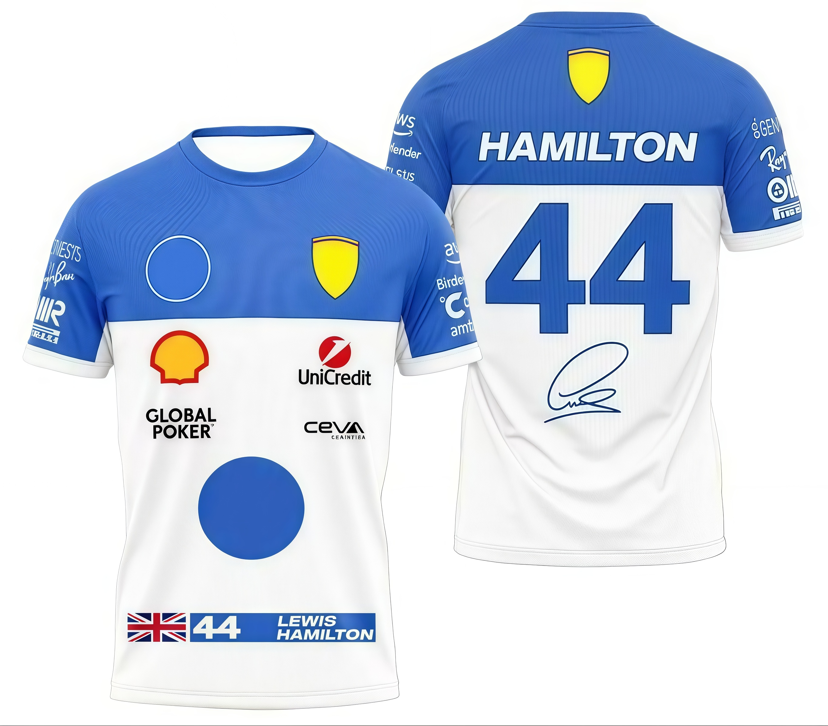 F12025 Racing Jersey Formula 1 Logo Short-Sleeved Shirt Custom Edition