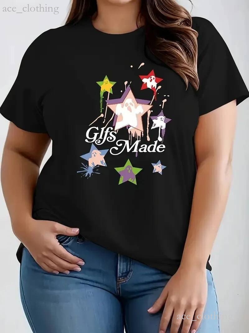 Artistic Eclectic clothes women designer Tees 180g Cotton Plus Size Customizable Butterfly Floral Angel Wings print top US Warehouse 3Day Delivery 13f