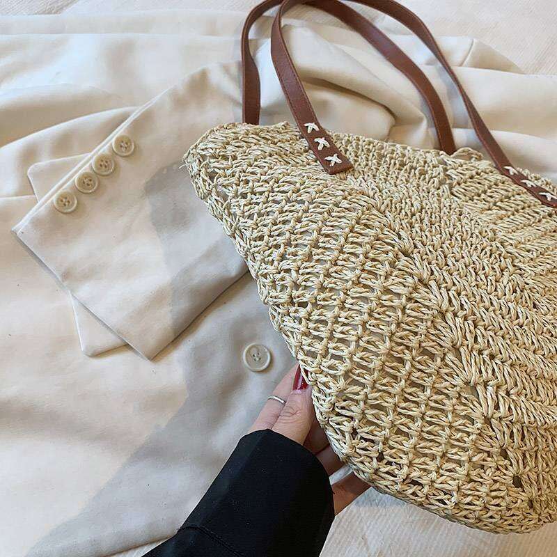 Fashion trendy bag for beach travel, women's handbag, shoulder bag, large capacity