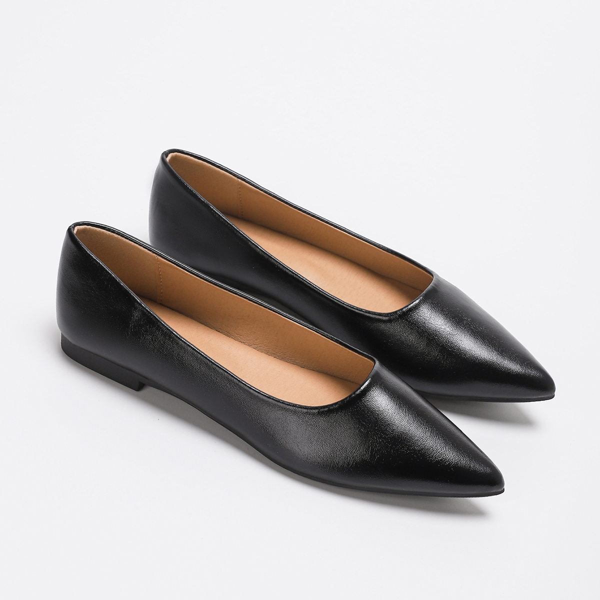 Sandals A new solid color elegant style shallow toe pointed flat shoe for office and outdoor use, a versatile and comfortable commuter must-have for w