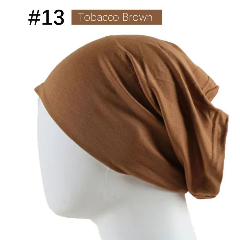 T1413 pure cotton modal solid color barrel hat