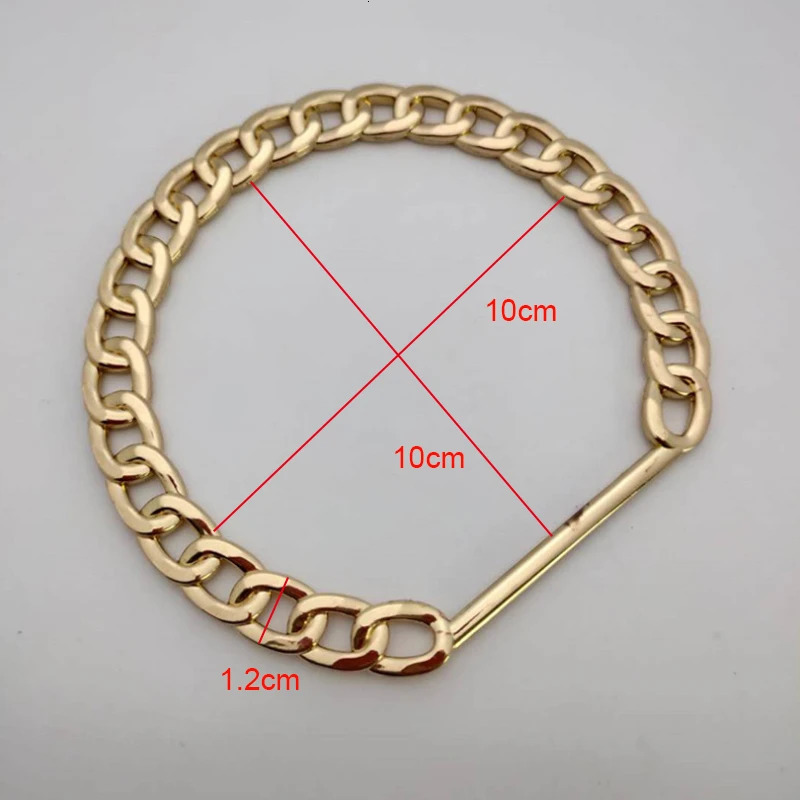 Golden Vintage Bag Chain Handle Women Bag Straps handbag Chain Fashion Woman Bag Accessory Detachable Parts Replacement handle 250807