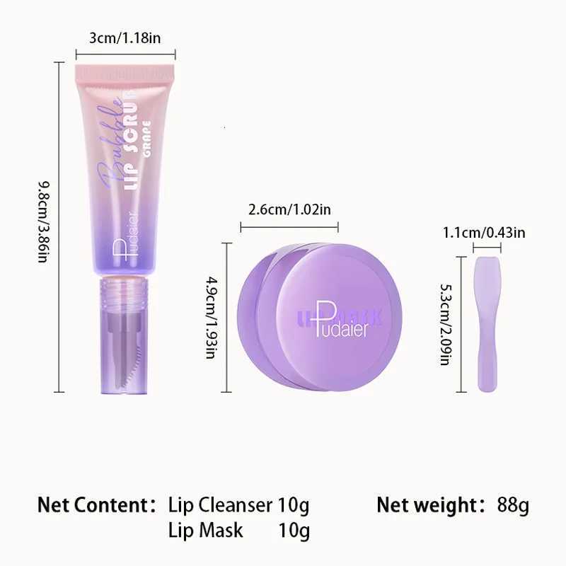Pudaier Lip Care Set 3PC Nourishing Moisturizing Lip Balm Treatment for Dry Lips Gentle Repair for Soft Smooth Lip Oil Care KitXJ250807
