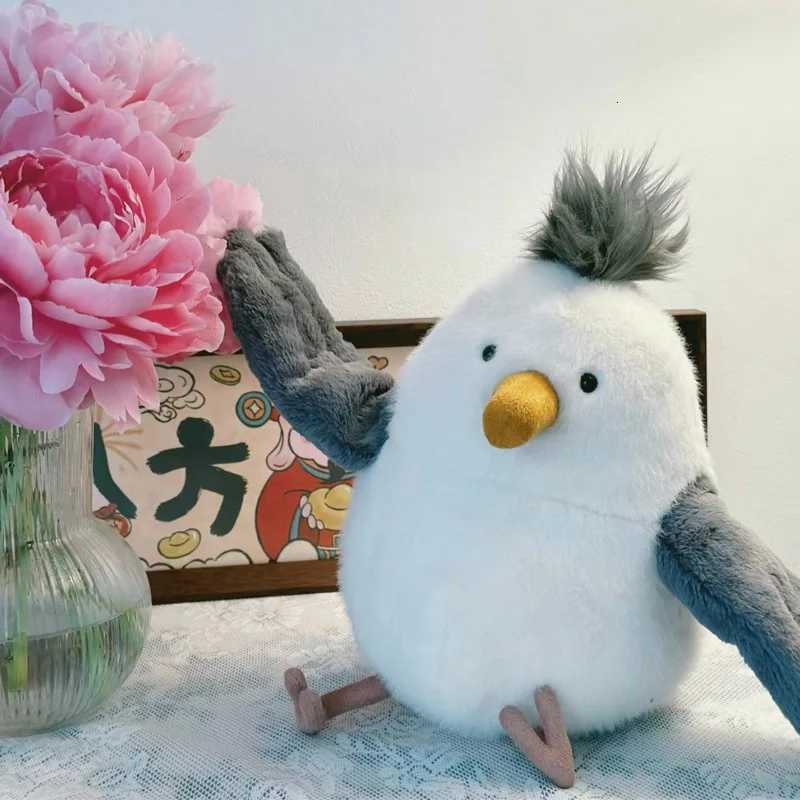 Funny Cute Chipper Seagull Soft Stuffed Animal Plush Toy Beach Stars Birthday Gift for Kids Home Decoration Journey Souvenirs XJ250807