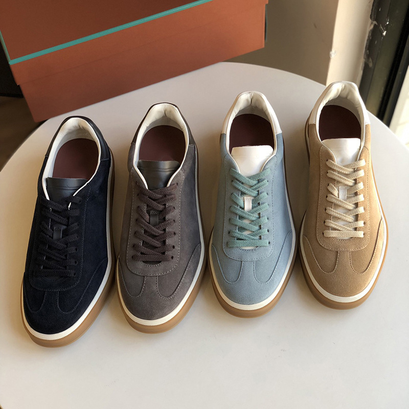 Designer Dress Shoes Low women mens Tennis Walk Deerskin Planas Sneakers white Black Suede Windy Dunes Tundra Green Daily Outfit classic lazy fashion slides shoe