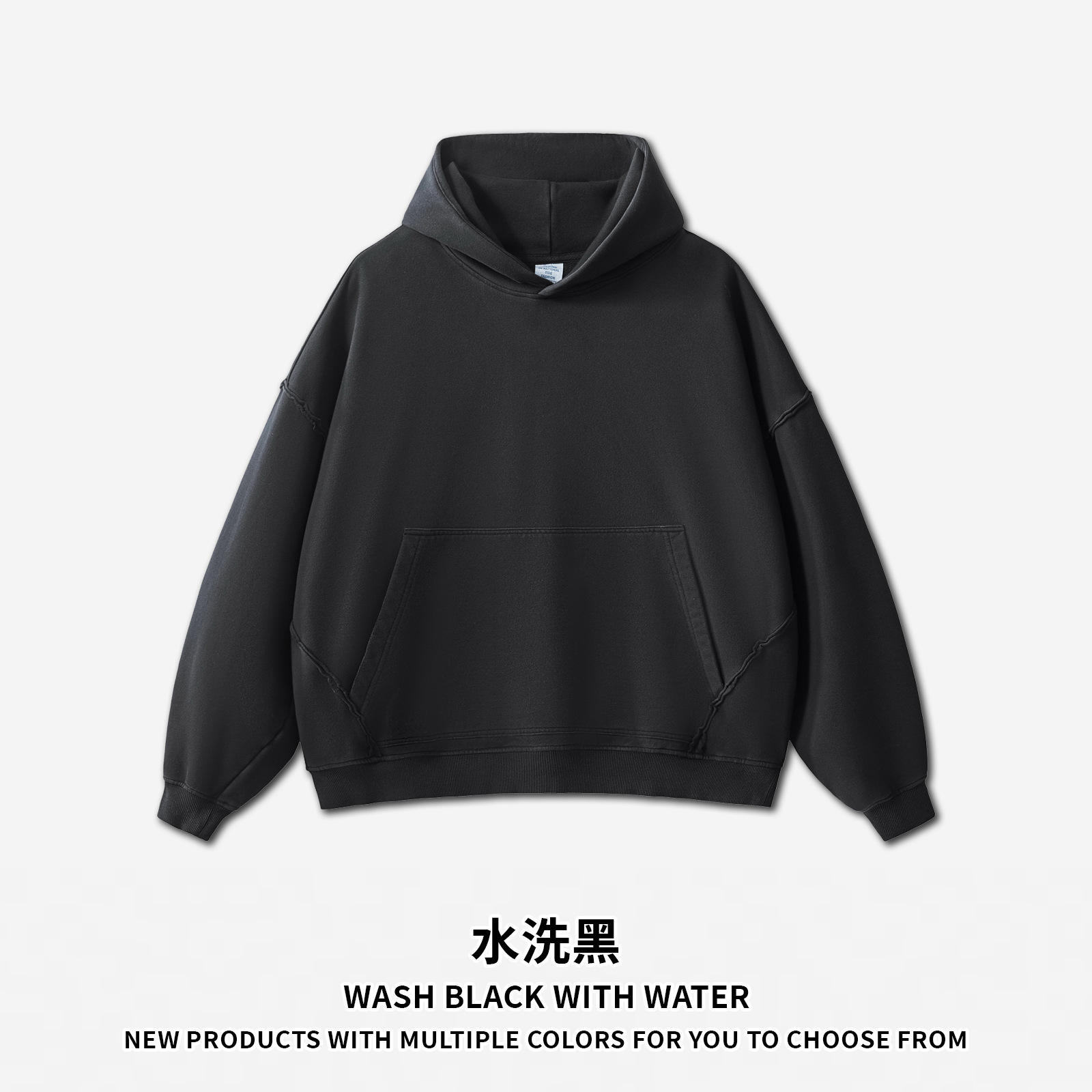 Free Shipping Designer Hoodie Men's Clothing With Rolled Edges Sewn And Washed Heavyweight Pure Cotton Terry Hooded Sweatshirt Men's Fog Ame