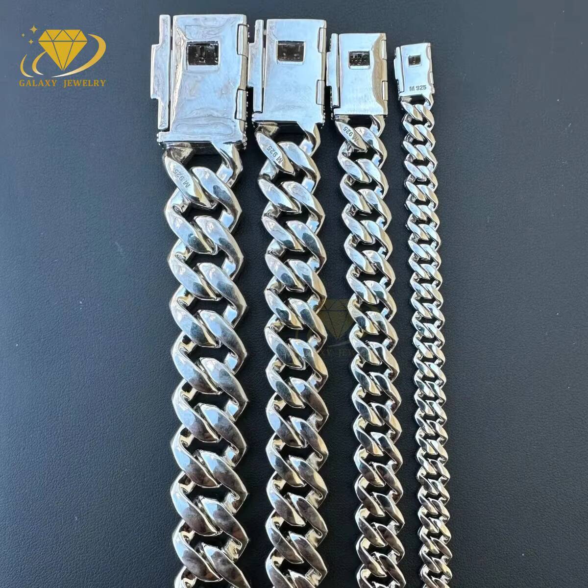 High Quality 2 Rows Prong Cuban Chain 8mm 12mm 16mm 20mm Iced Out Moissanite Cuban Bracelet Link Necklace Mens Hip Hop Jewelry