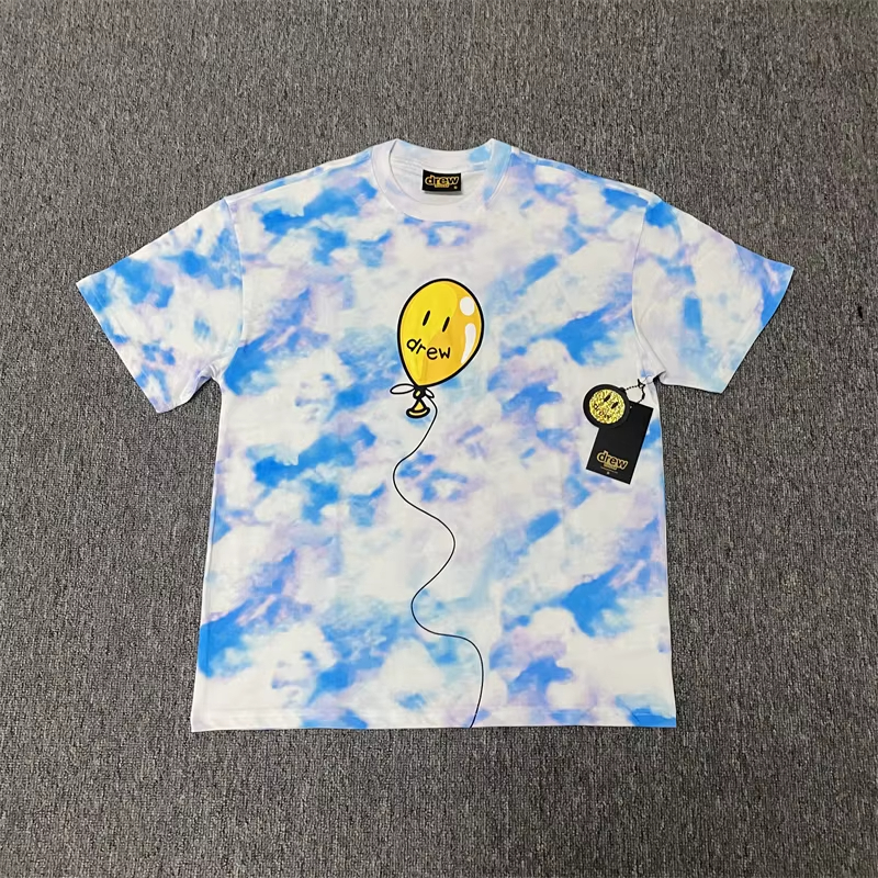 Drew House Designer luxury Hot Sale Mens Clothing Printing logo T shirt men's and women's printed loose short sleeve T-shirts