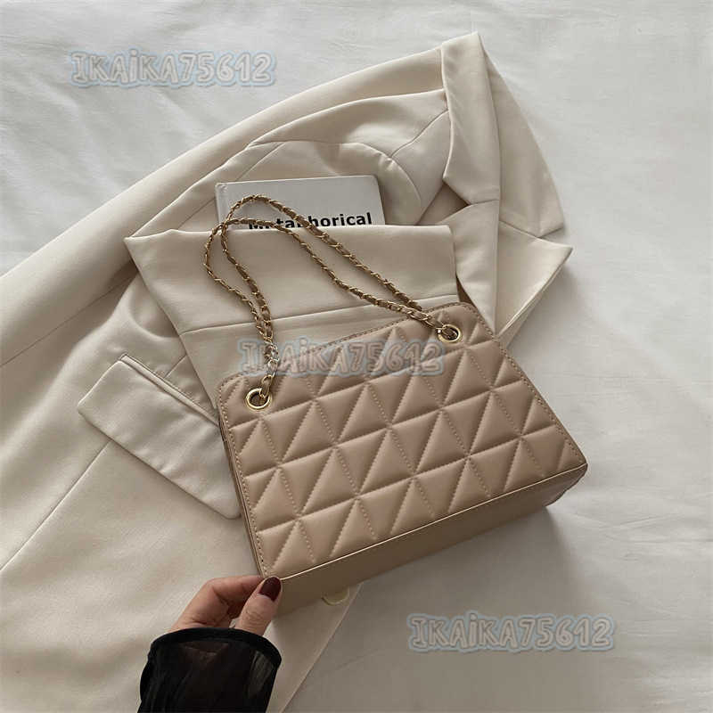 Quilted Chain Bag for Women 2024 New Trendy Fashion Versatile Niche Style Single Shoulder Crossbody Bag Small Square Bag H250806