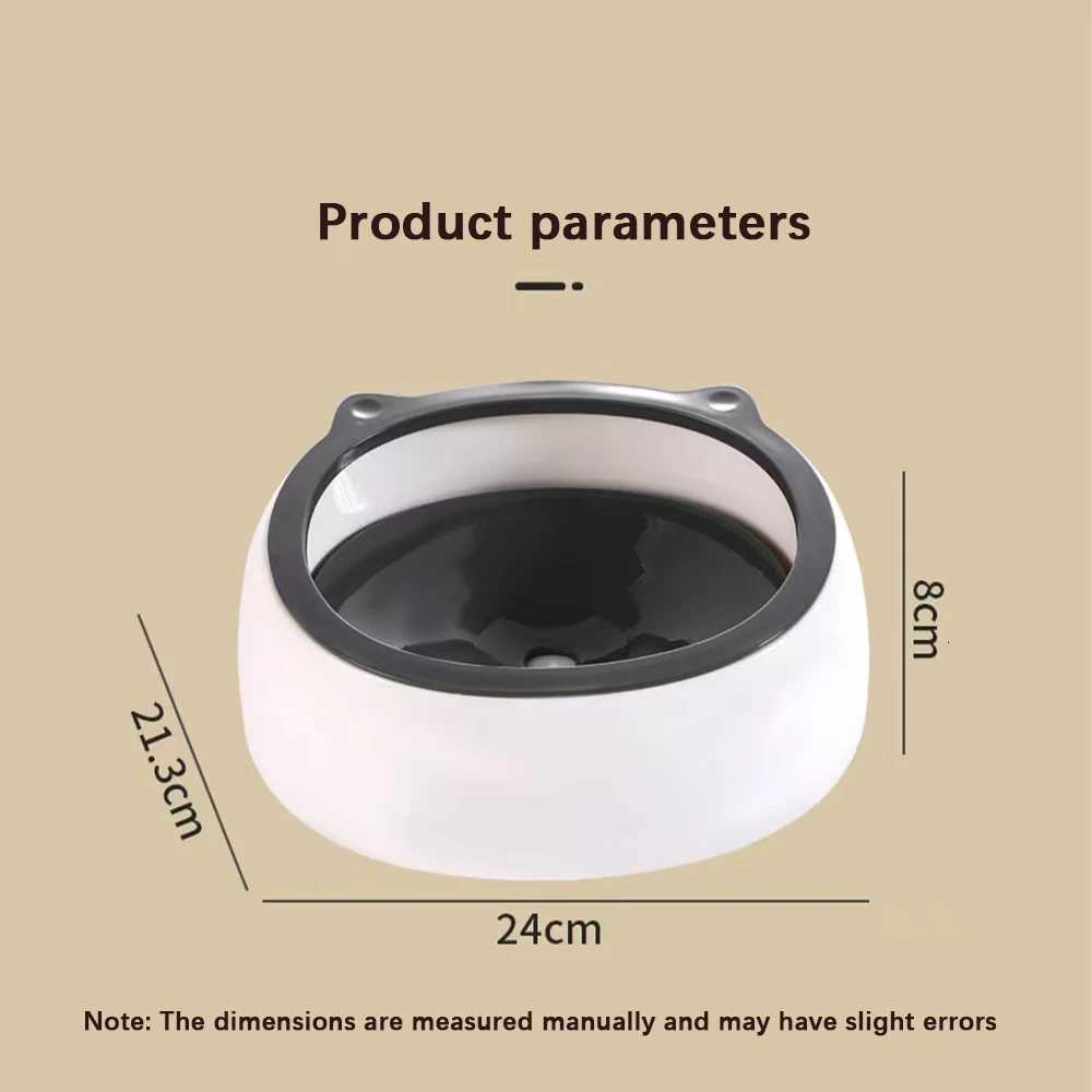 Dog Drinking Water Bowl Floating Non-Wetting Mouth Cat Bowl Without Spill Drinking Water Dispenser Plastic Anti-Over Dog Bowl Y250806