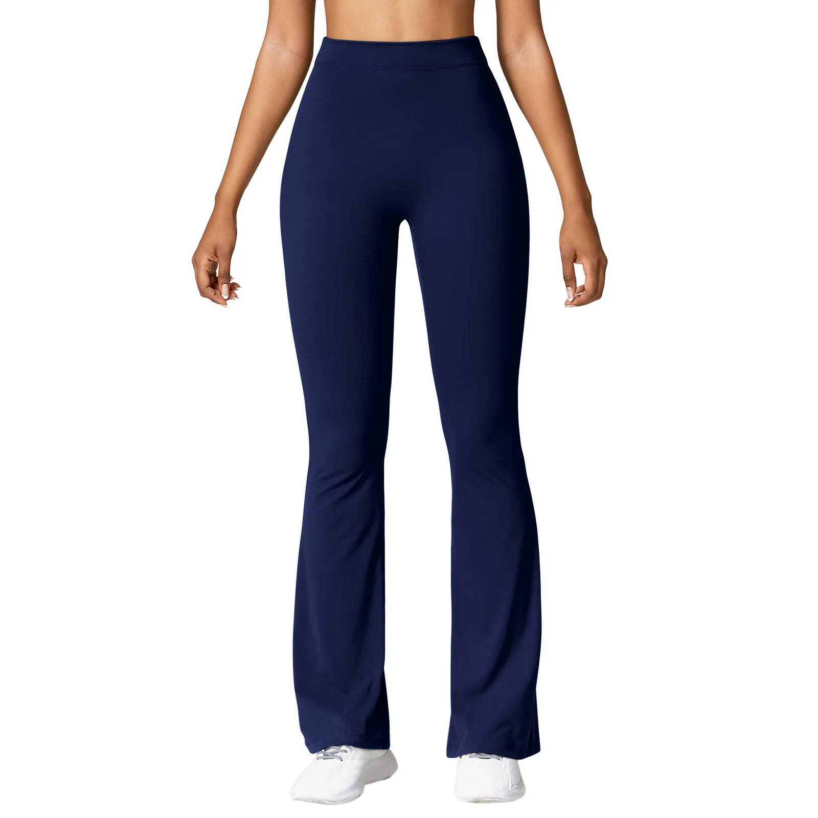 2025 Fashion Micro Horn Leggings Women V-back Waist Sports Pants High Waist Push Up Butt Gym Pants Solid Slim Casual Leggings