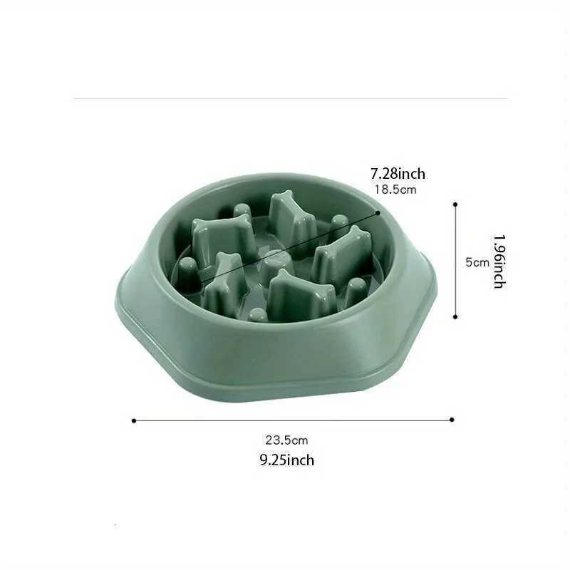 Pet Slow Food Bowl Anti-choking Feeder PP Plastic Dish Bowl Home Dog Eating Plate Anti-gulping Feeding Supplies Y250806