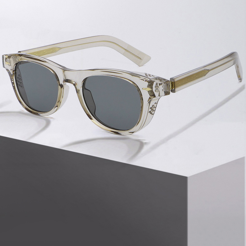 Vintage Steampunk Sunglasses Cat Eye Women Cool Square Thick Glasses Clear Punk Retro Goggles Gothic Y2K Futuristic Cool INS Niche High-end Sturdy Met