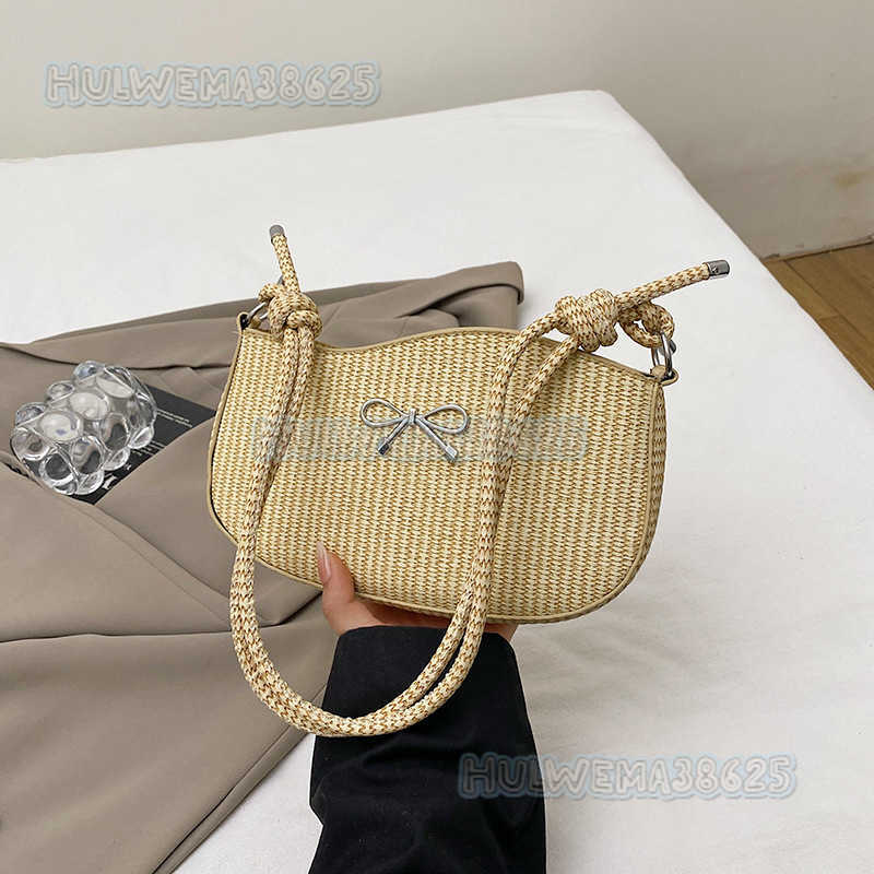 2025 New Niche Design Bowknot Single Shoulder Underarm Bag for Women Cute Niche Design Stylish Crossbody Bag H250806