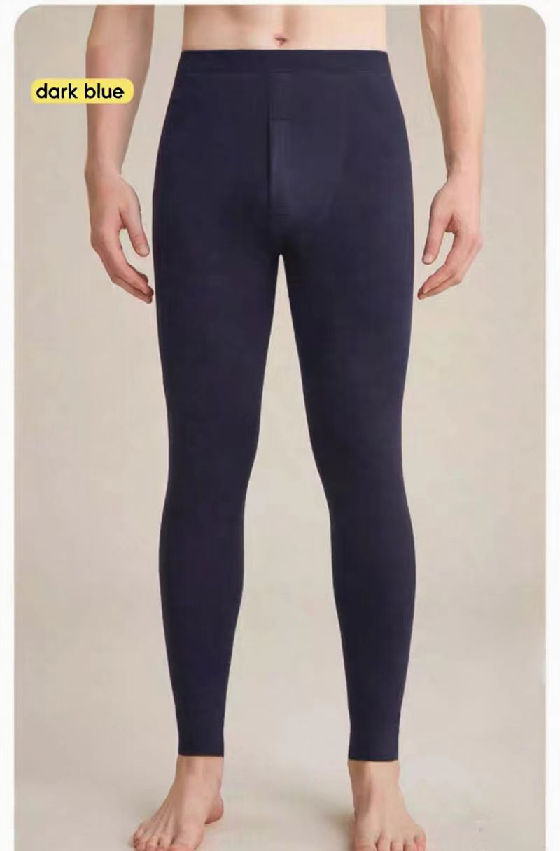 Unlock the warmth of autumn AB Deung men's autumn pants in dark blue are fashionable and warm