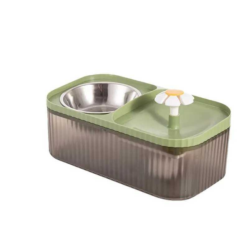 Cat and Dog Water Dispenser Food Bowl Two-In-One Automatic Circulation Smart Water Dispenser Cat Bowl Water Feeder for Dogs Y250806