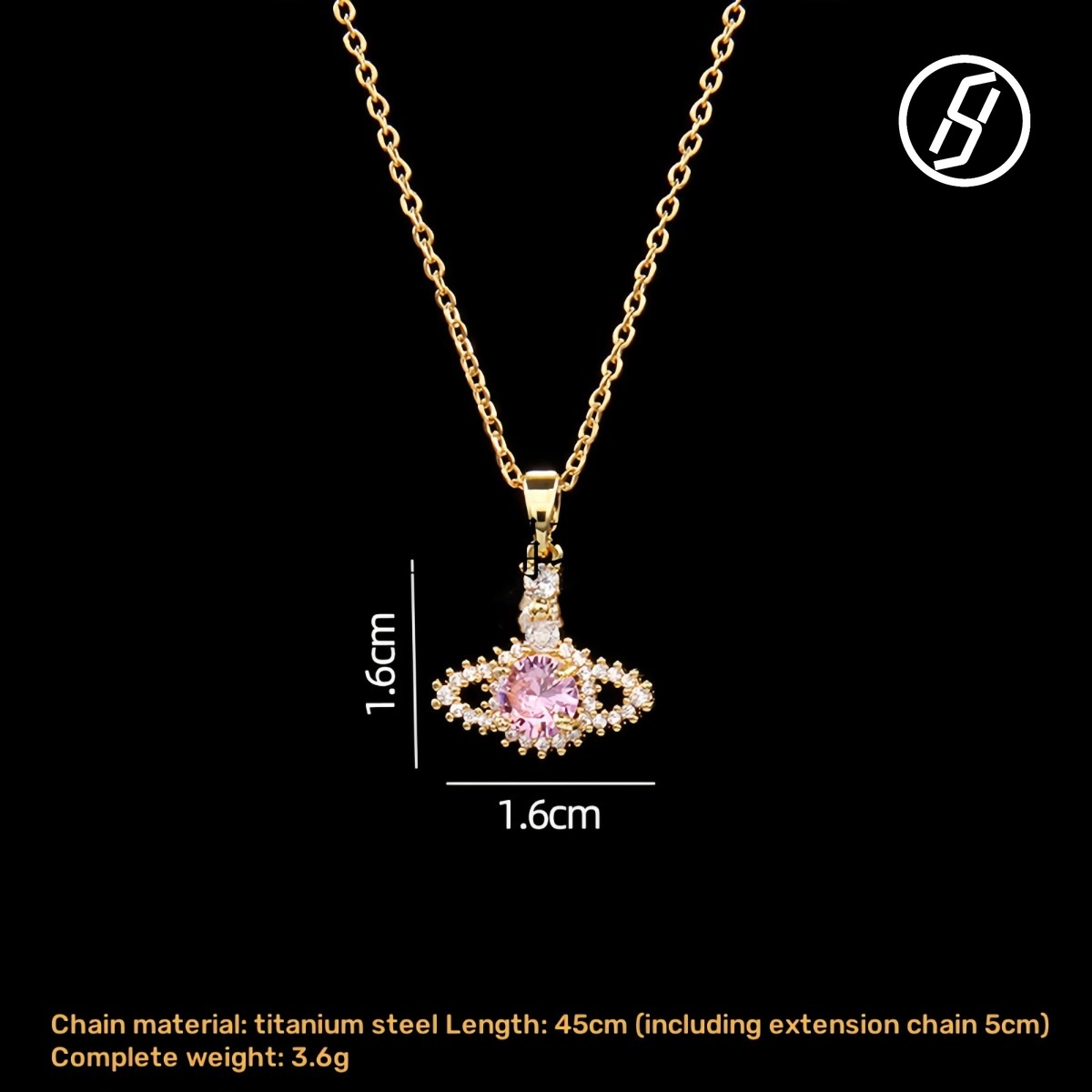 Designer Necklace Fashion Pearl Pin Womens Micro Safe Light Luxury Fashionable Bracelet Handmade For Women Saturn's Ring Necklace