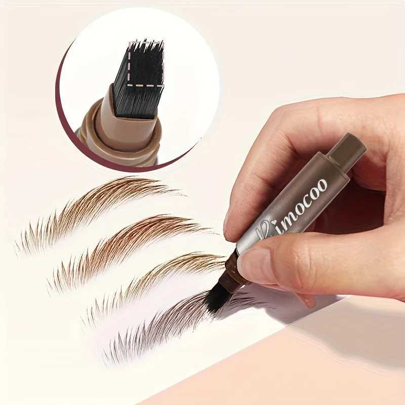 Waterproof Long-Lasting Eyebrow Tint Cream with Brush Smudge-Proof Liquid Eyebrow Pencil for Precise Natural-Looking Brows W250807